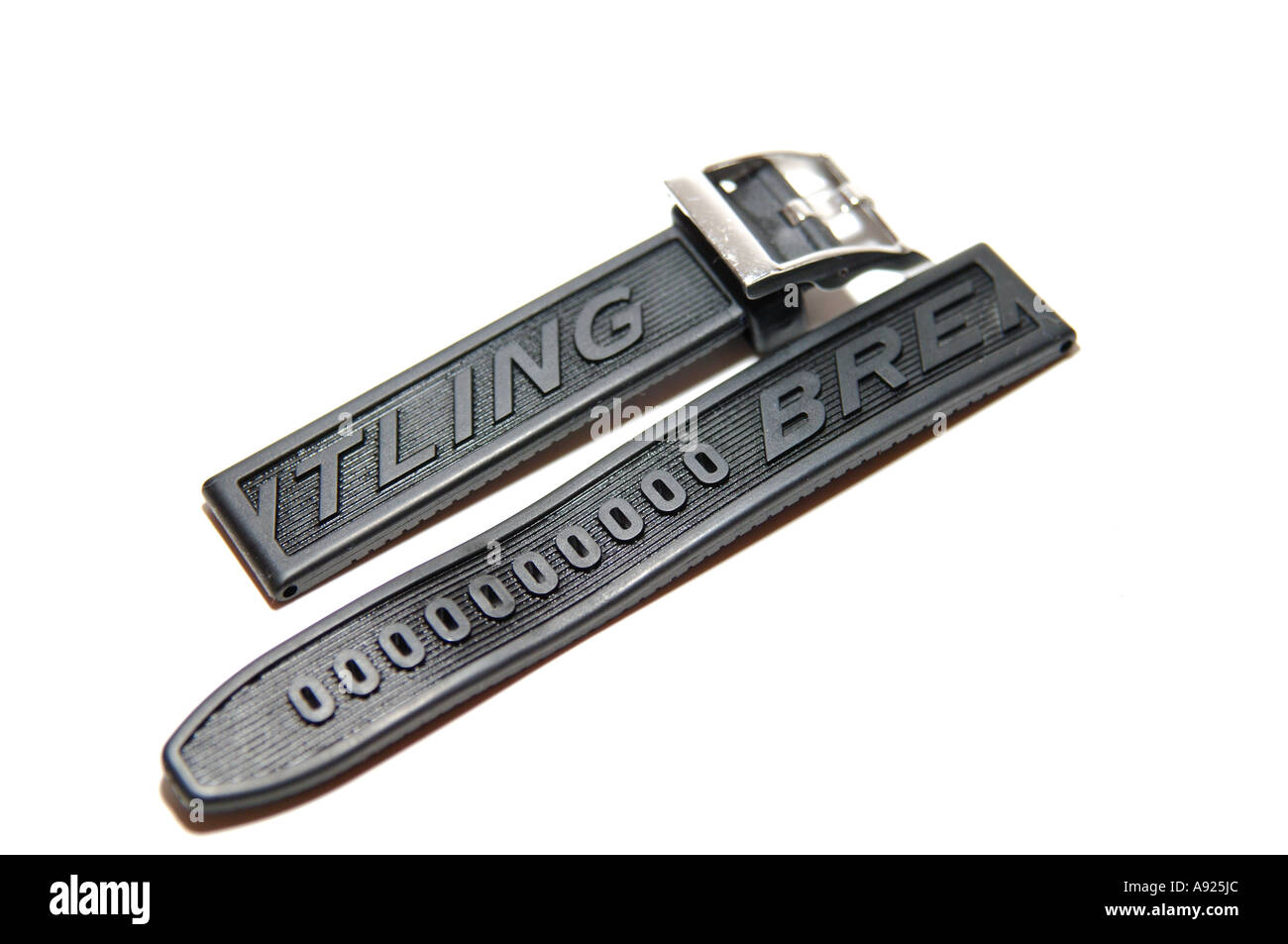 Rubber strap for Breitling Aerospace repetition minutes titanium gents  wristwatch Stock Photo - Alamy