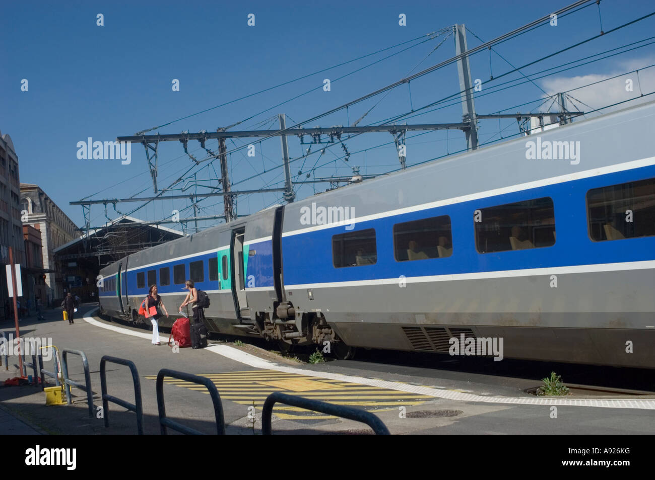 Toulouse France, French Bullet Train TGV in Matabiau Train Station