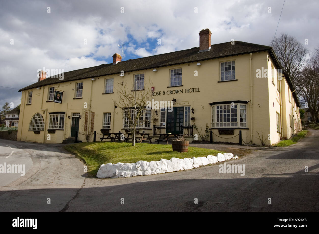 The Rose and Crown public house in Ashbury Stock Photo Alamy