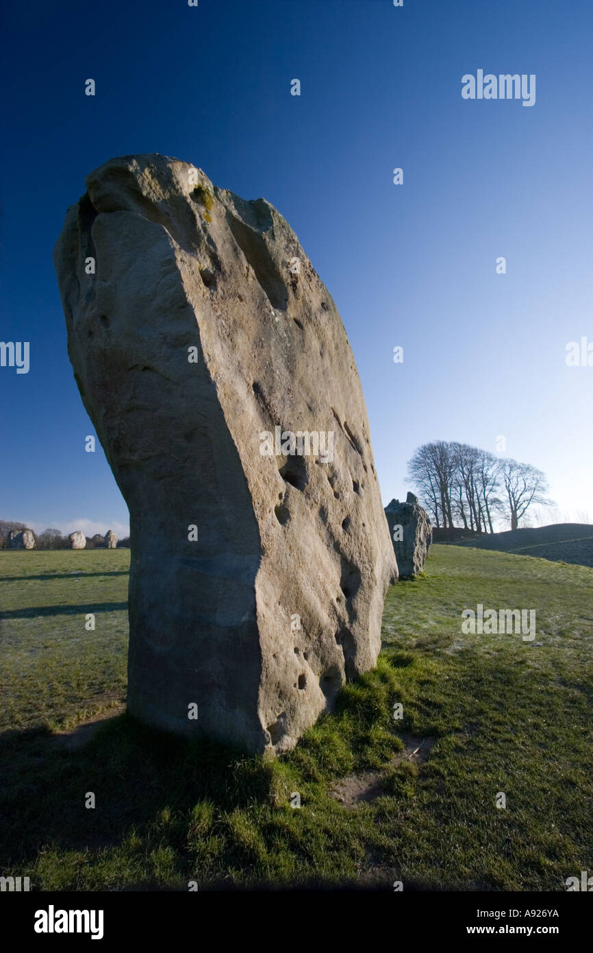 Avebury stone circle in Wiltshire Stock Photo