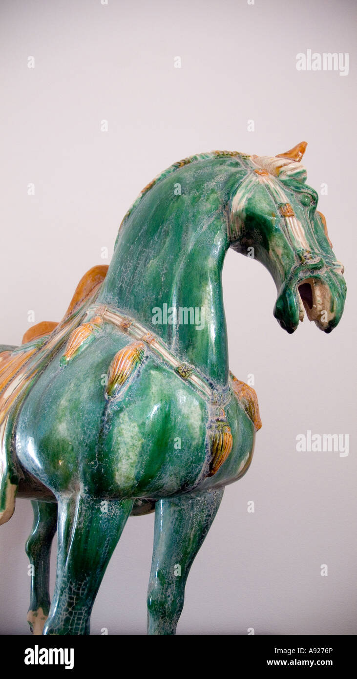 Chinese terracotta horse model Tang Dynasty Stock Photo Alamy