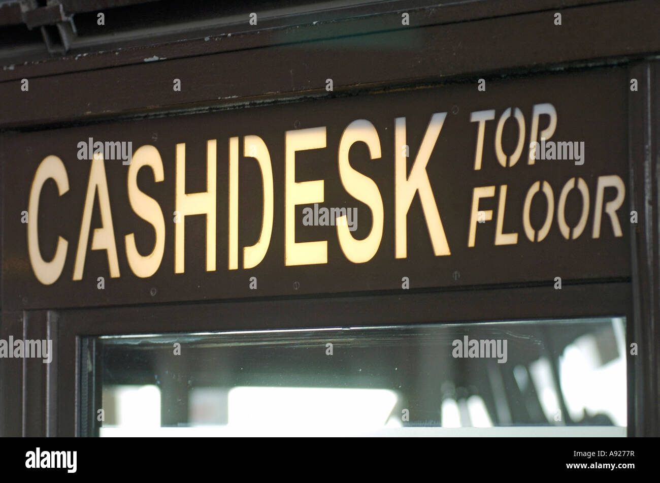 Sign For The Cash Desk At The Eiffel Tower Champ De Mars Paris