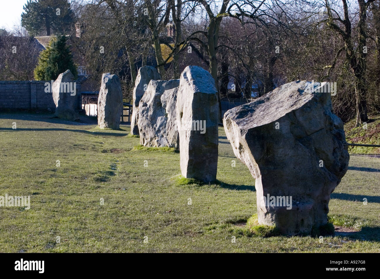 Avebury stone circle in Wiltshire Stock Photo