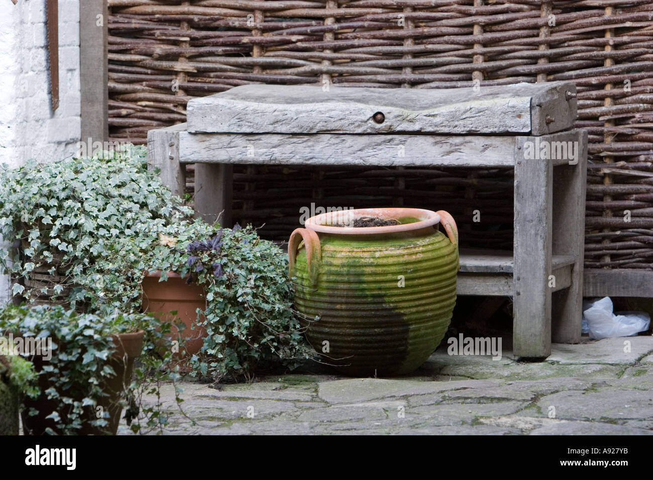 Decorative garden urn Stock Photo Alamy