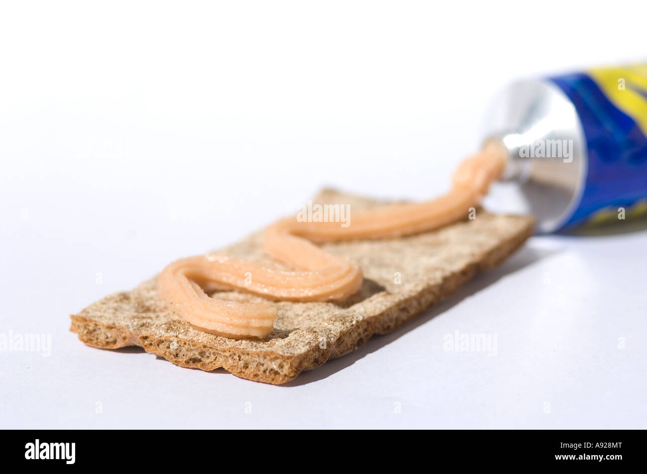 Tube of swedish caviar and crispbread Stock Photo - Alamy