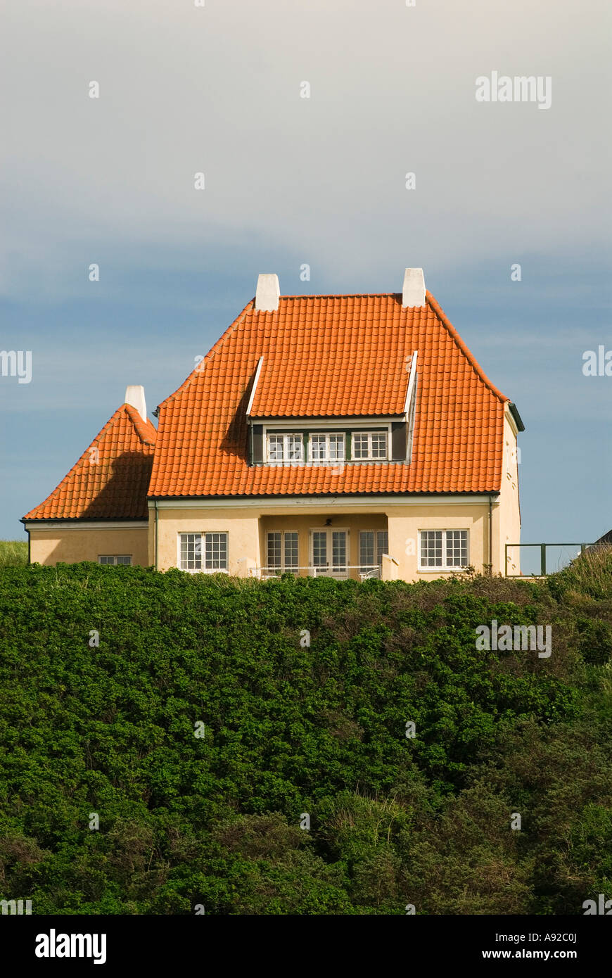House on a dune in Loenstrup, Jutland, Denmark Stock Photo Alamy