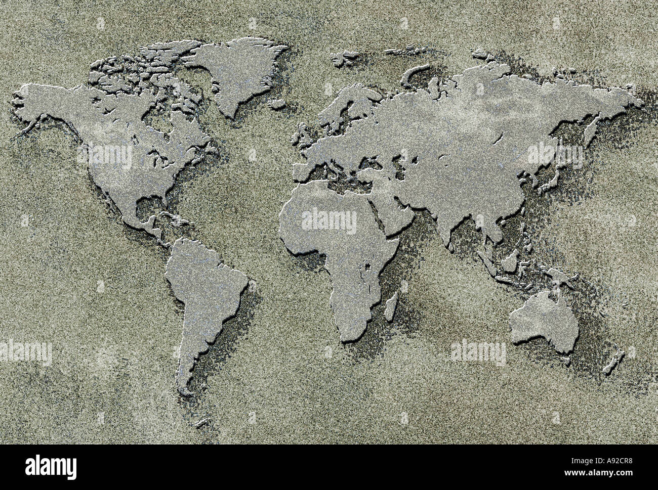 World illustration map hi-res stock photography and images - Alamy