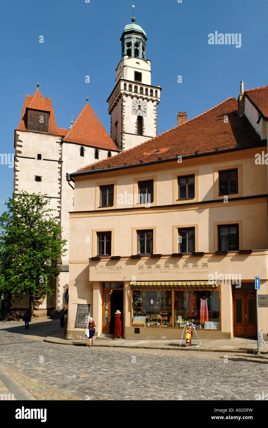 Historic old town of Prachatice, Bohemia, Czech Republic Stock Photo - Alamy