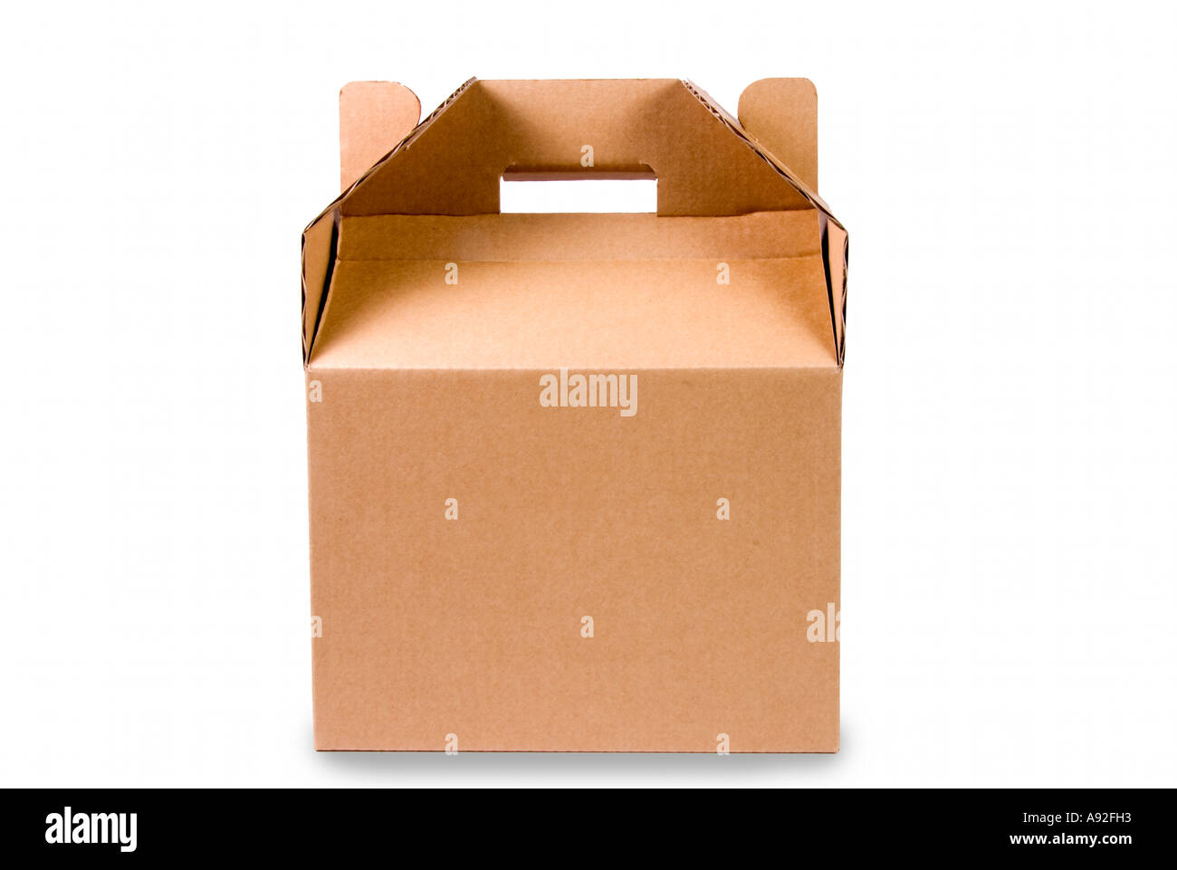 Corrugated die cut carry pack Stock Photo Alamy