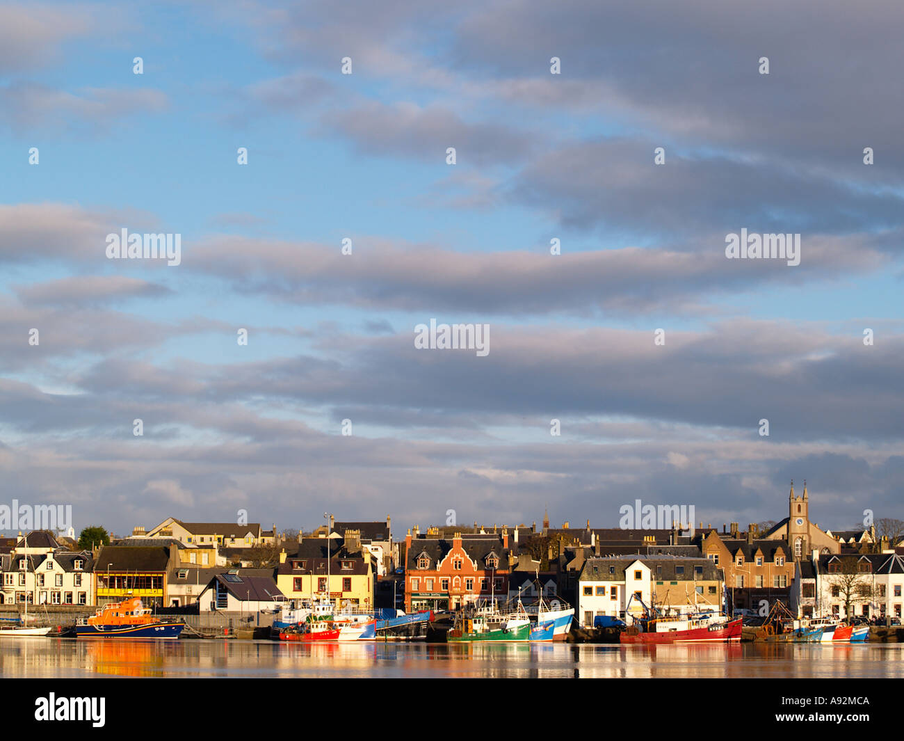 Stornoway Harbour. Stock Photo