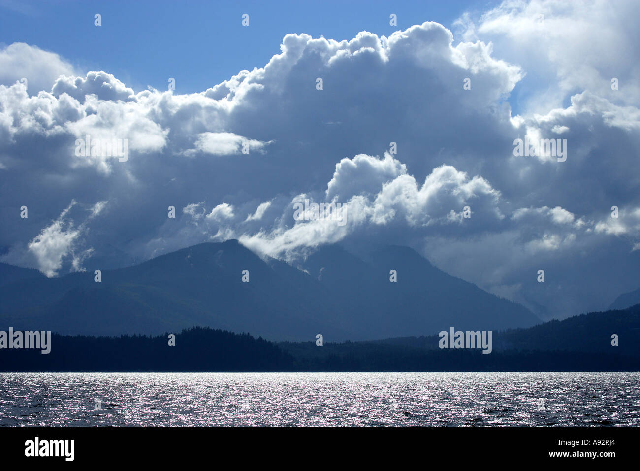 Hood Canal Olympic Mountains Washington, USA Stock Photo - Alamy