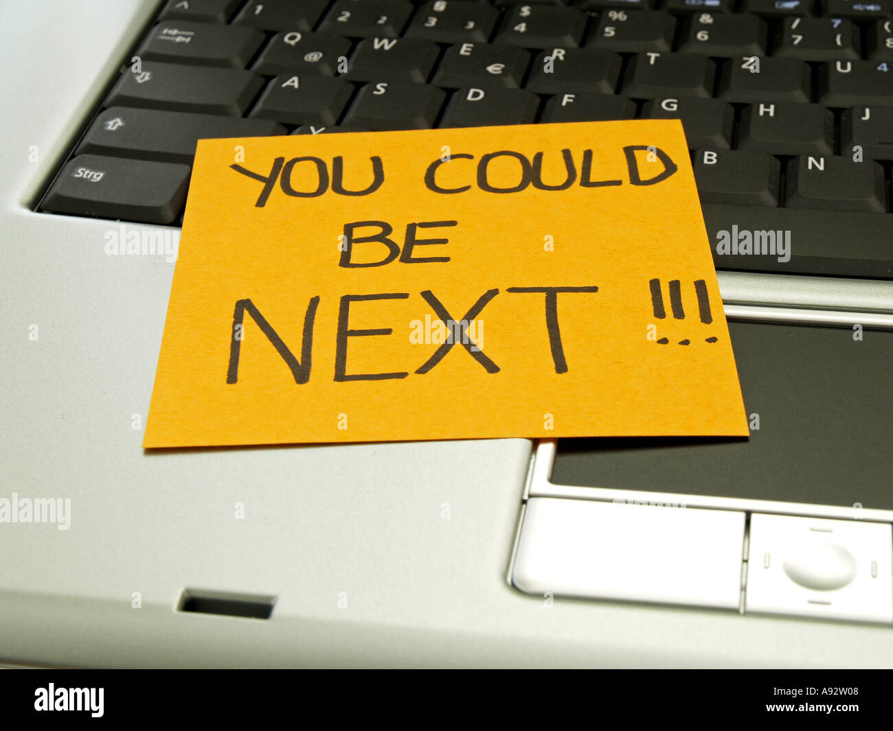 memo note on notebook, you could be next Stock Photo - Alamy