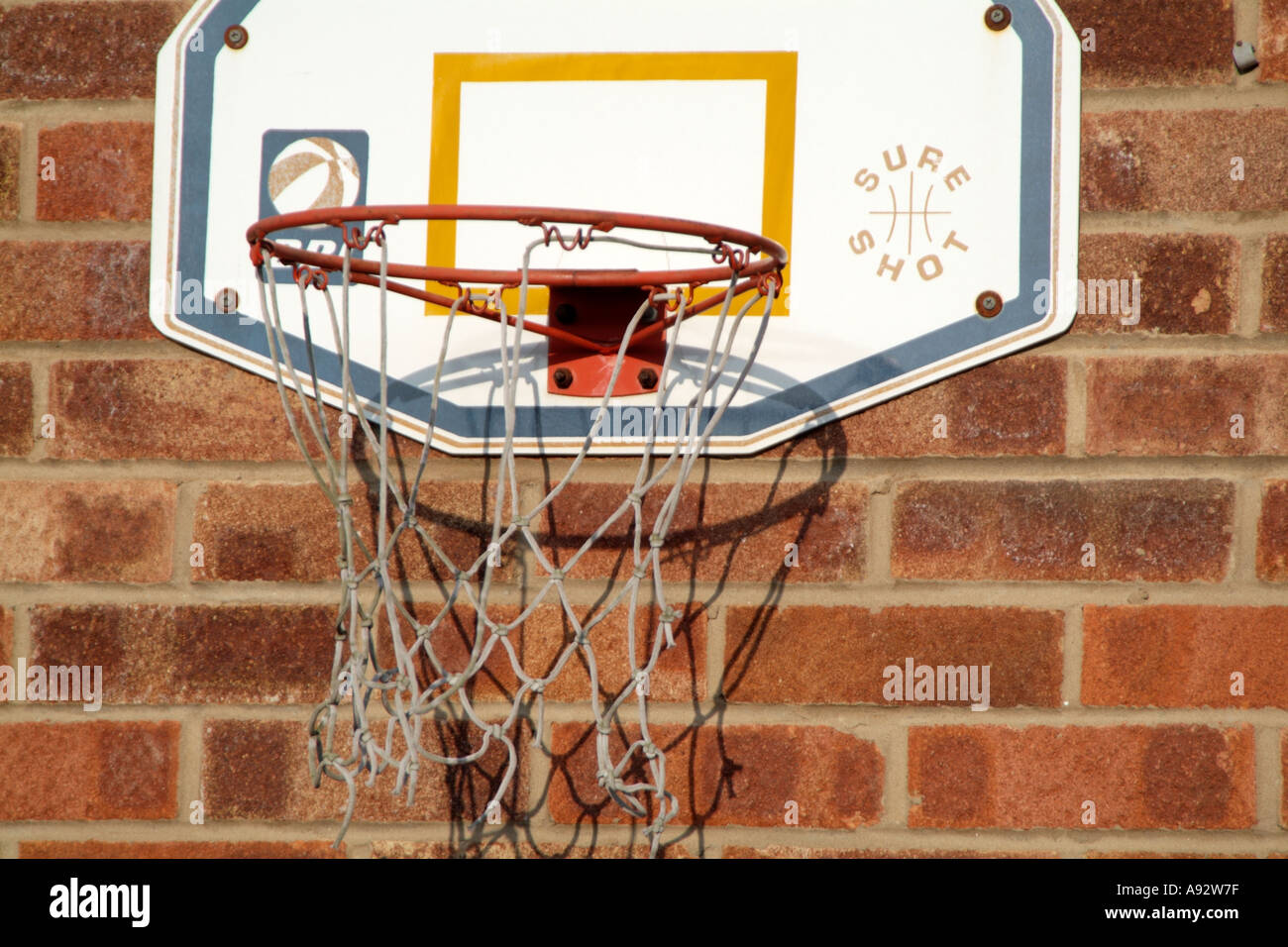 basketball hoop ring netball sport shot shoot slam dunk basket score youth Stock Photo