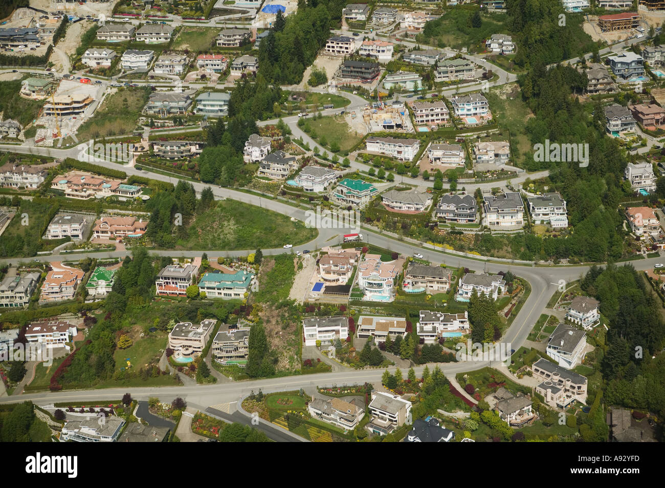 British Properties West Vancouver British Columbia Canada Stock Photo