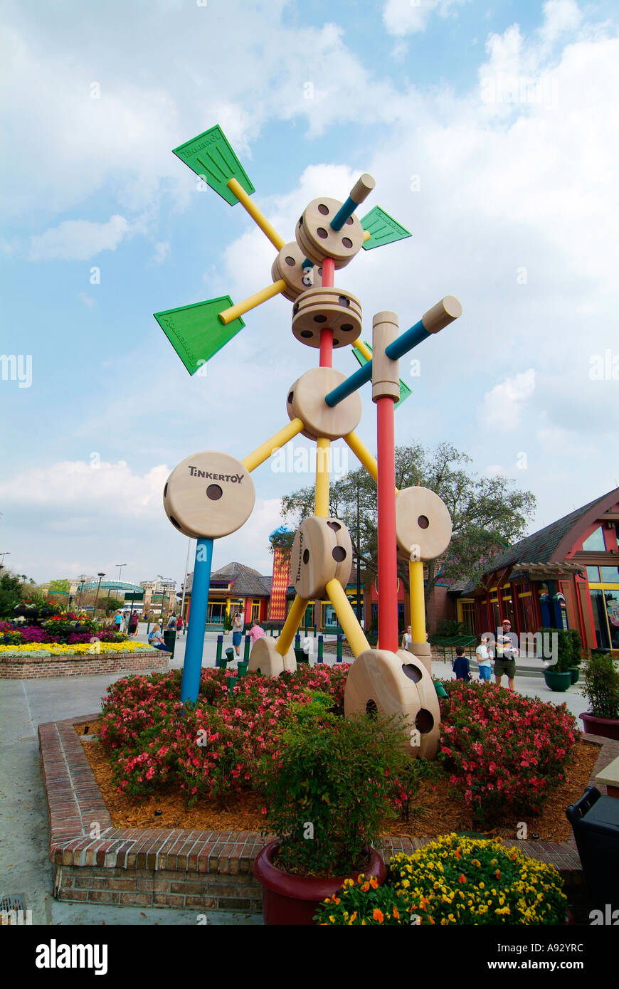 Giant Tinker Toy Downtown Disney Marketplace Stock Photo Alamy