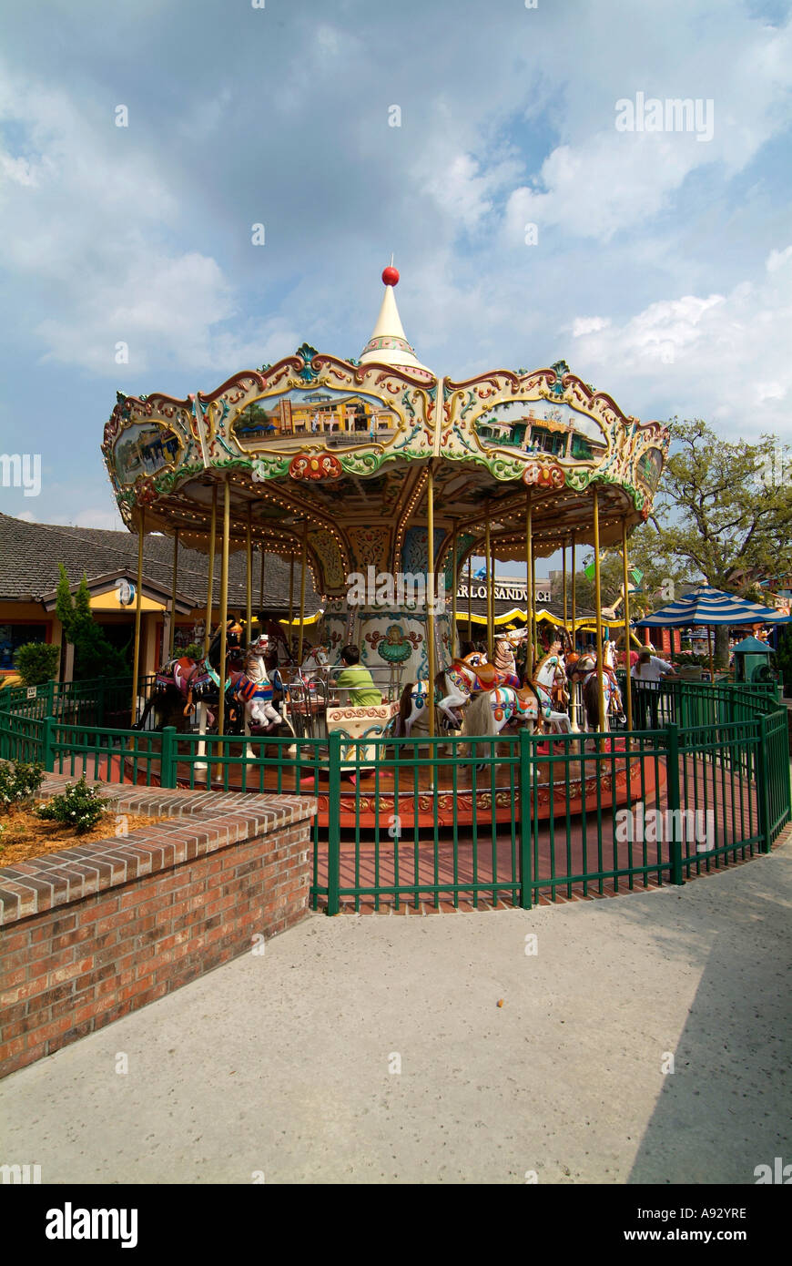 Merry Go Round Downtown Disney Marketplace Is A Disney World Shopping District Catering To Disney World Visitors Orlando Florida Stock Photo Alamy