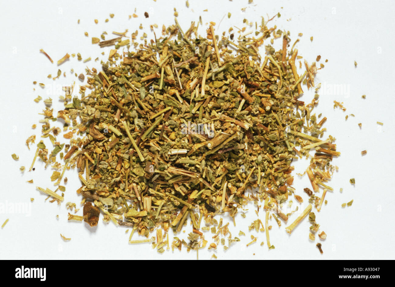 Medicinal plant dried herb of Ruptore Wort Bruchkraut Herniaria glabra Stock Photo