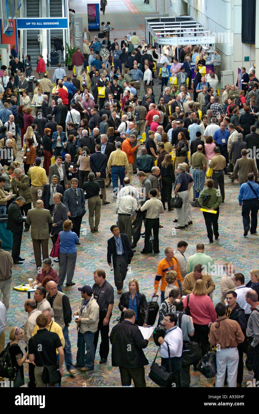 Convention attendees at Orange County Convention Center Orlando Florida