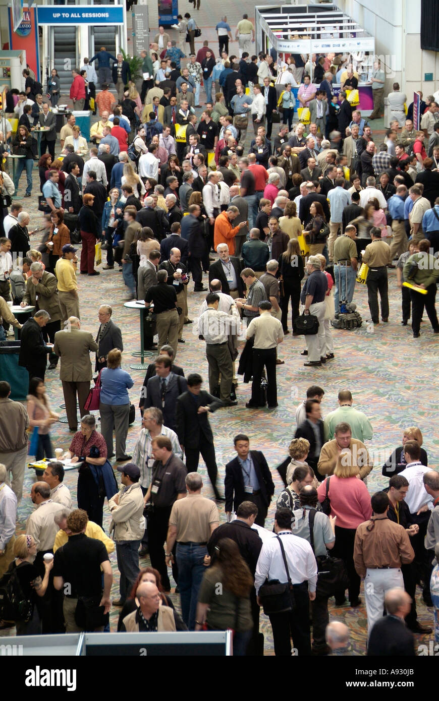 Convention attendees at Orange County Convention Center Orlando Florida