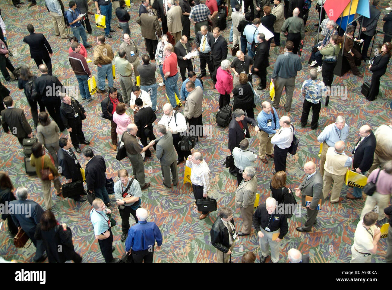 Convention attendees at Orange County Convention Center Orlando Florida