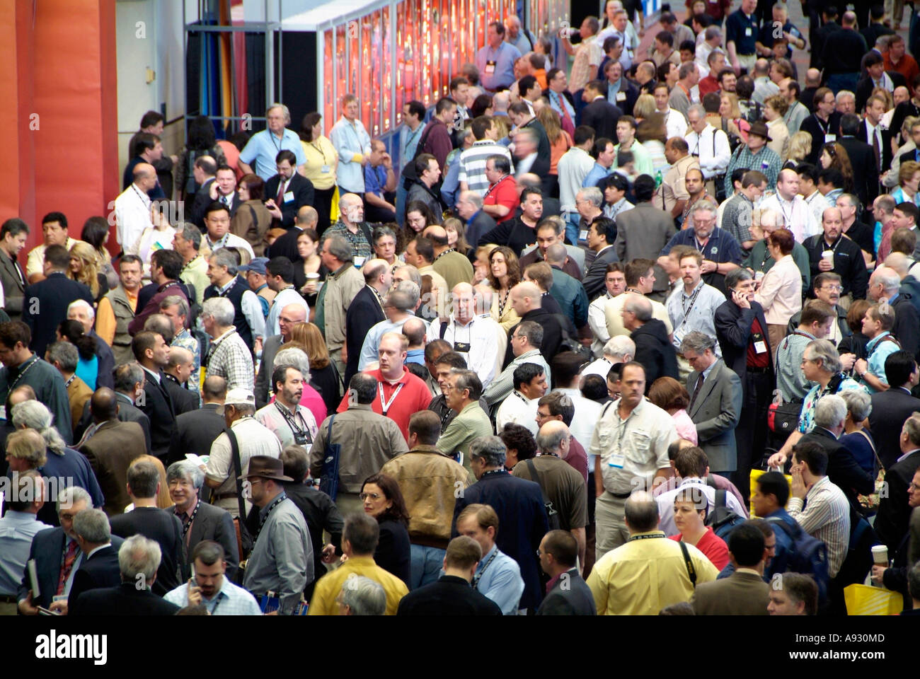 Convention attendees at Orange County Convention Center Orlando Florida