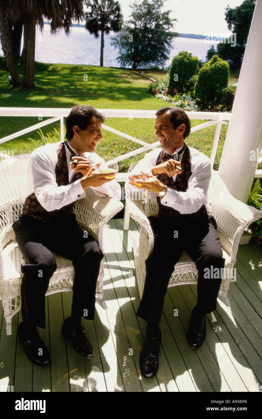 Two men at the column hi-res stock photography and images - Alamy