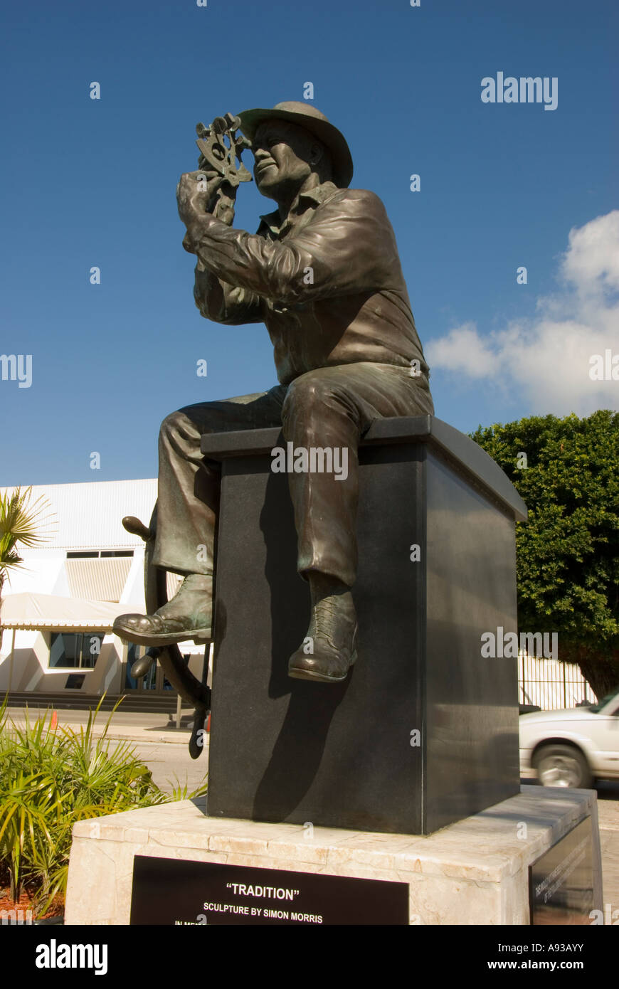 George Town Grand Cayman Heroes Square "Tradition" statue Stock Photo ...