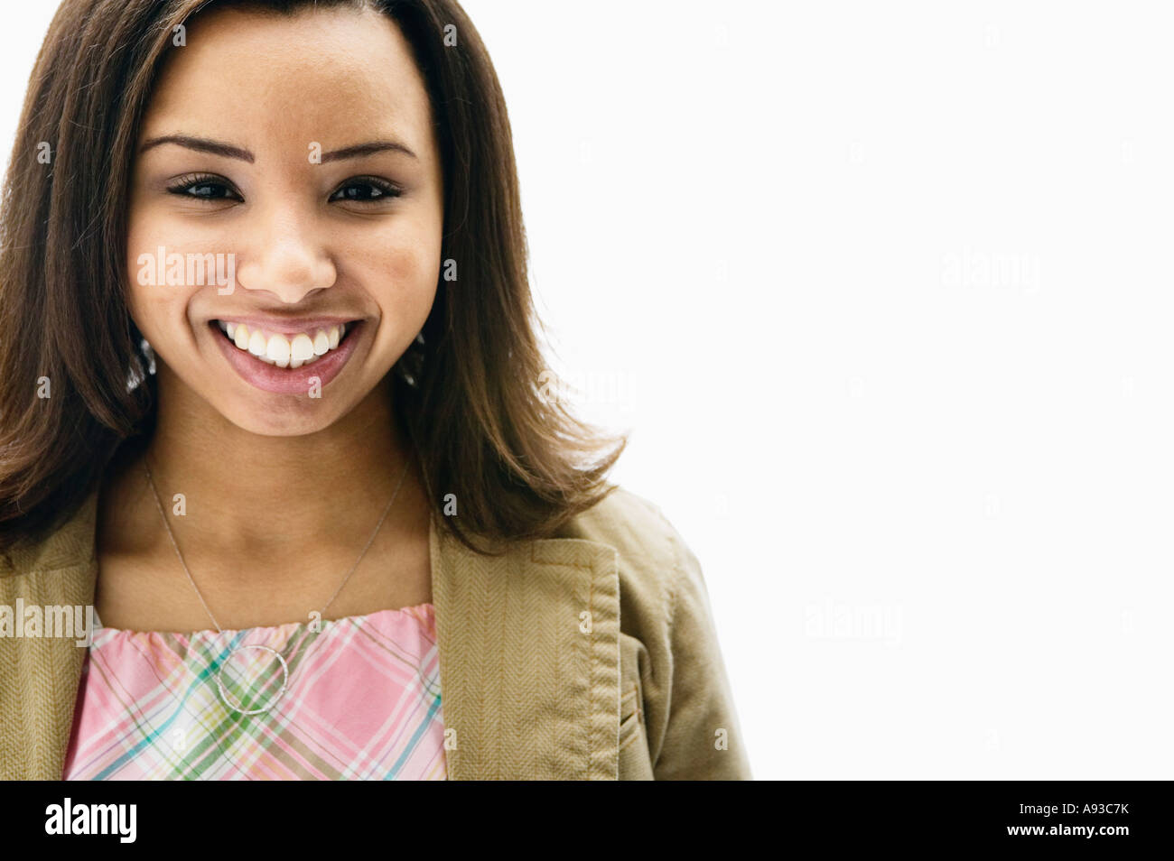 Close up of African woman smiling Stock Photo - Alamy
