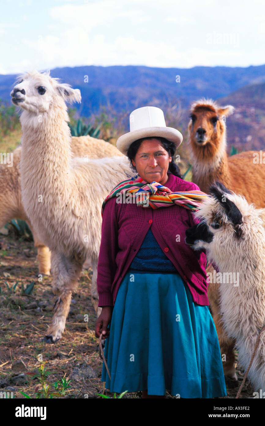 Llama and woman hi-res stock photography and images - Page 9 - Alamy