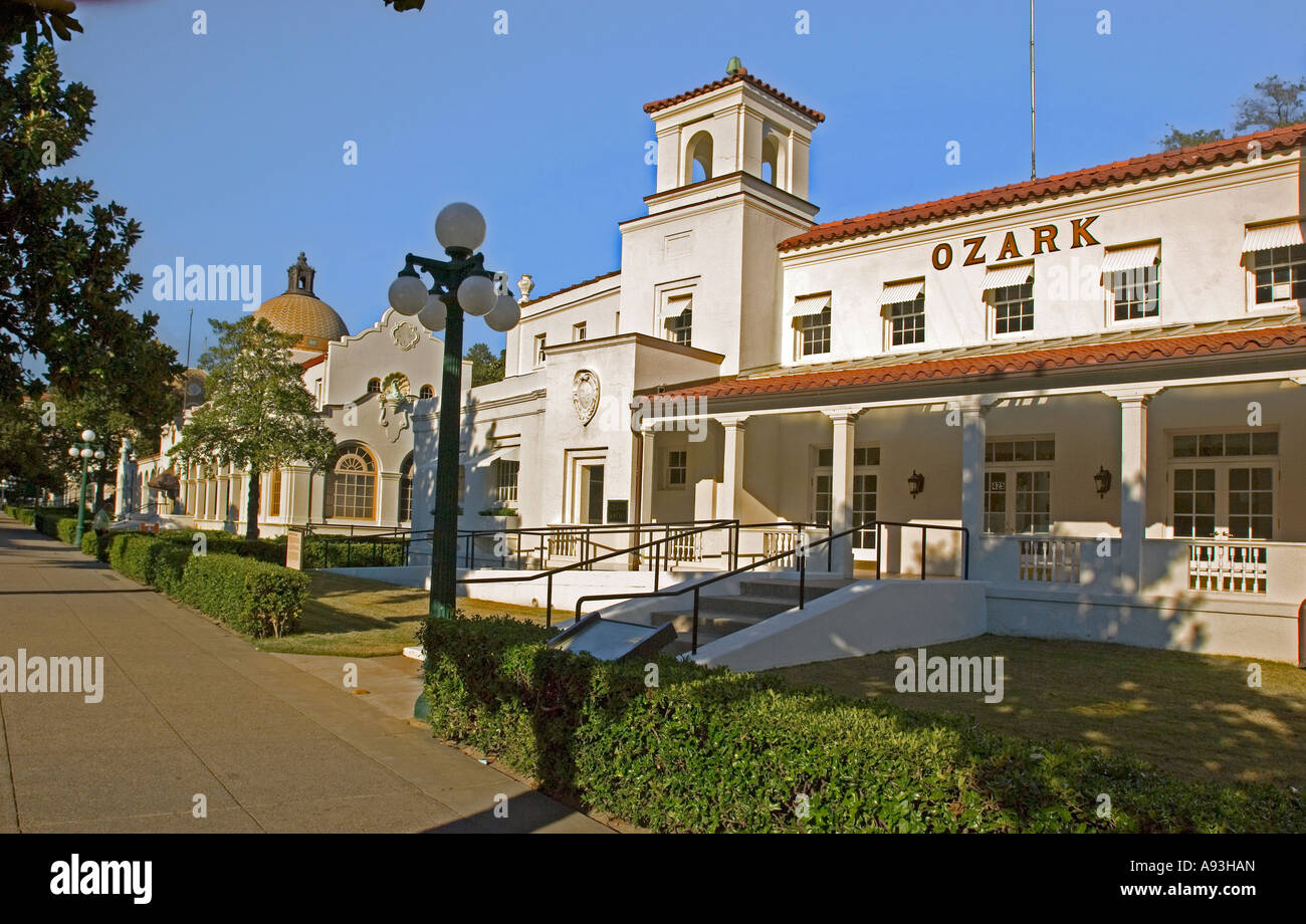 Ozark Bathhouse on Bathhouse Row in Hot Springs AR where thermal baths