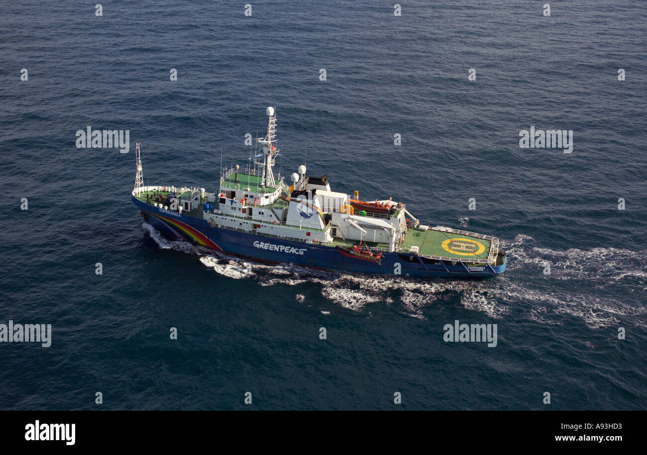 Greenpeace Ship Esperanza  Stock Photo