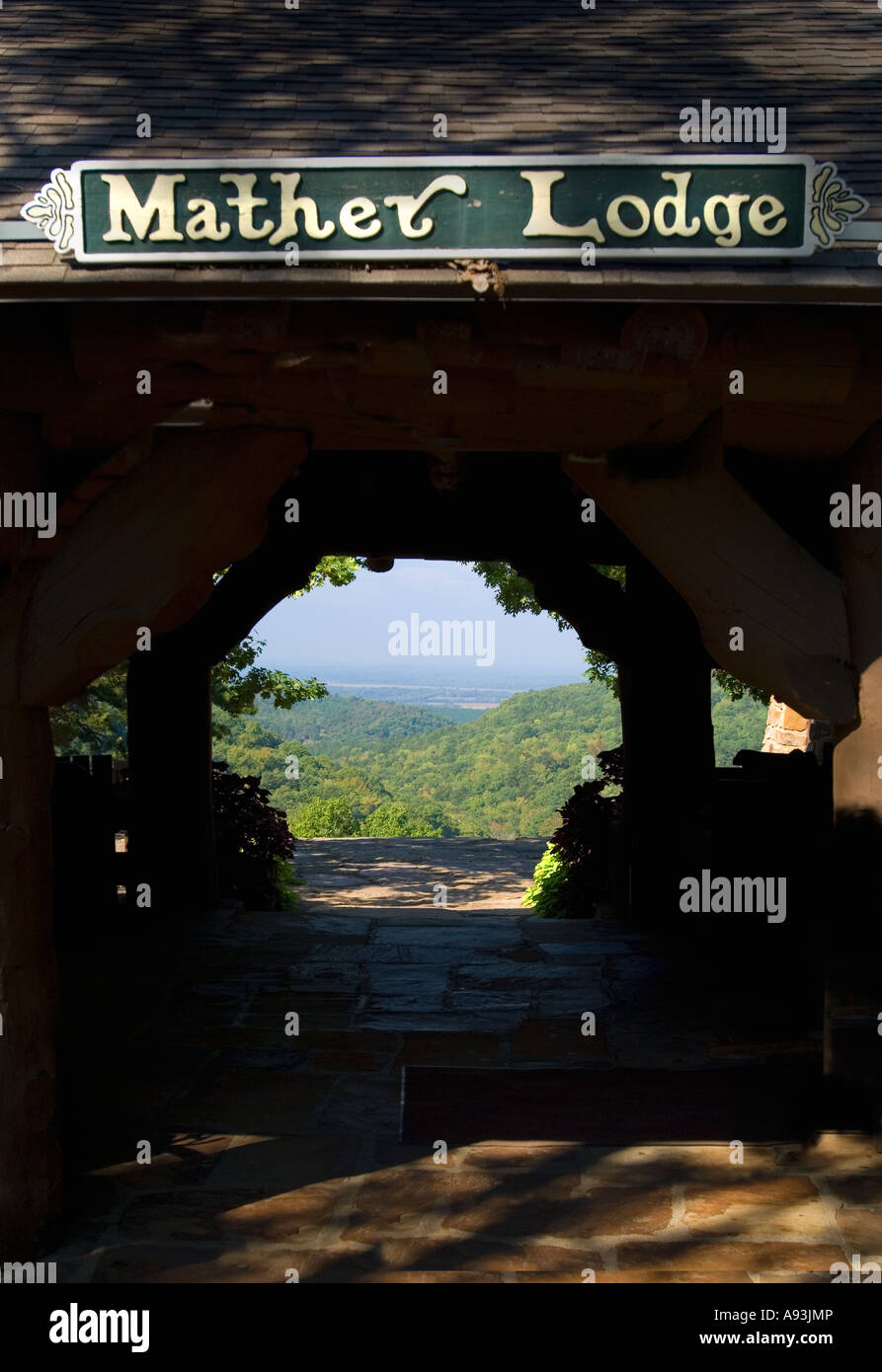 Mather Lodge At Petit Jean State Park Morrilton Ar Stock Photo