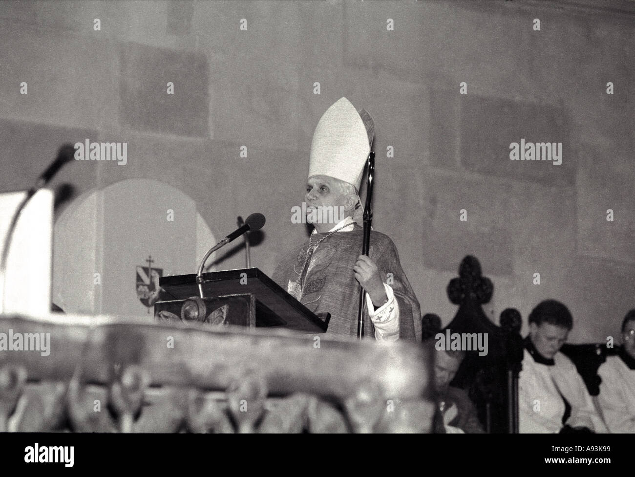 the former Kardinal Cardinal Joseph Ratzinger  pope Benedikt XVI Papst Stock Photo