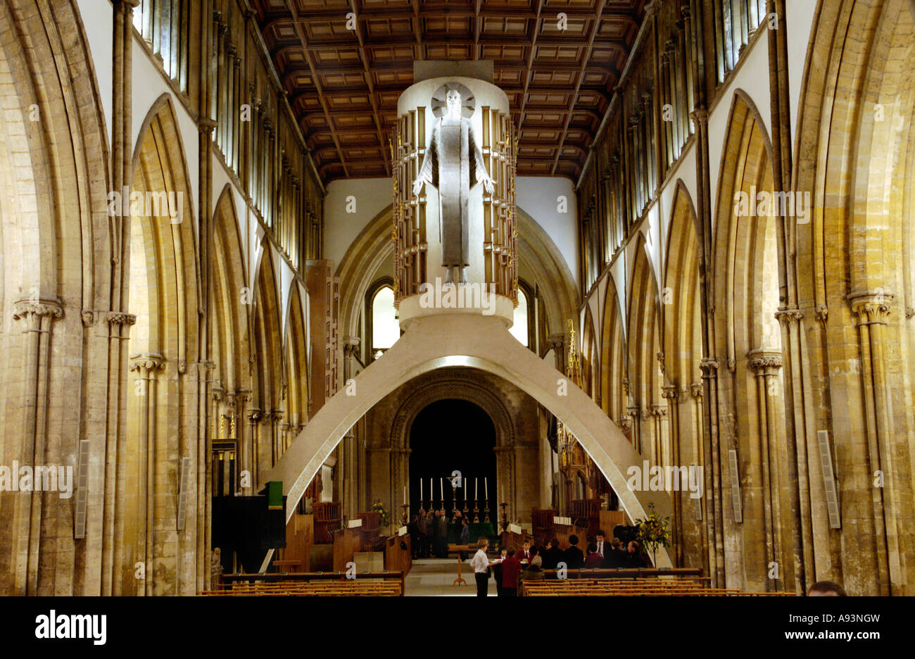 Llandaff Cathedral Cardiff South Wales UK EU interior architectural