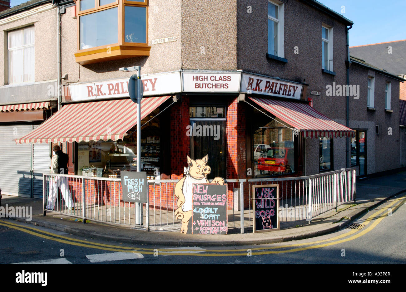 Traditional butchers shop butcher hires stock photography and images