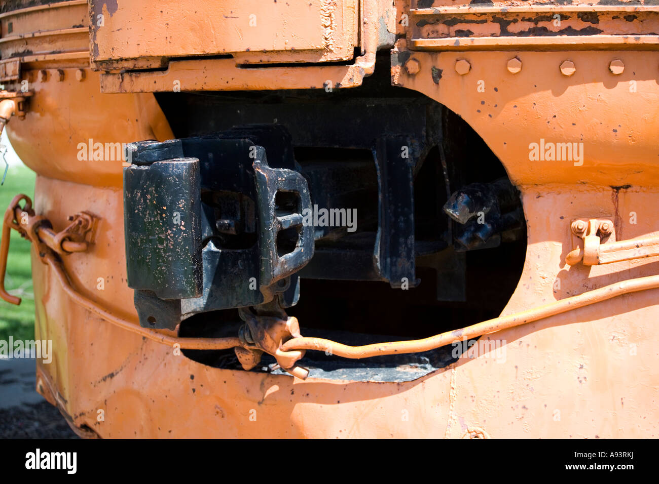 Train Front coupler Stock Photo Alamy