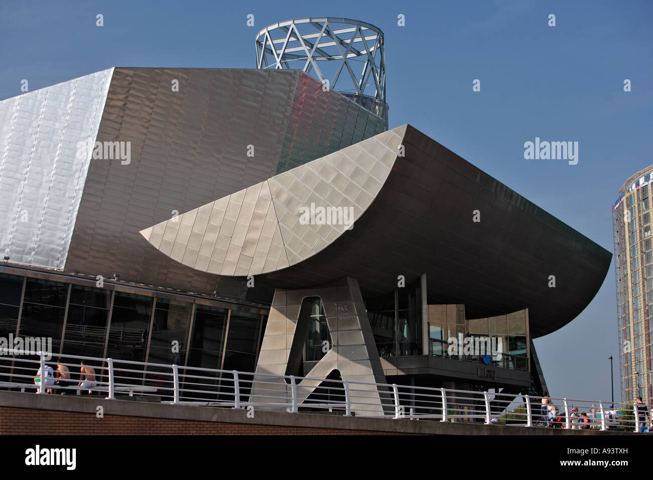The Lowry Centre Salford Quays Manchester England Stock Photo