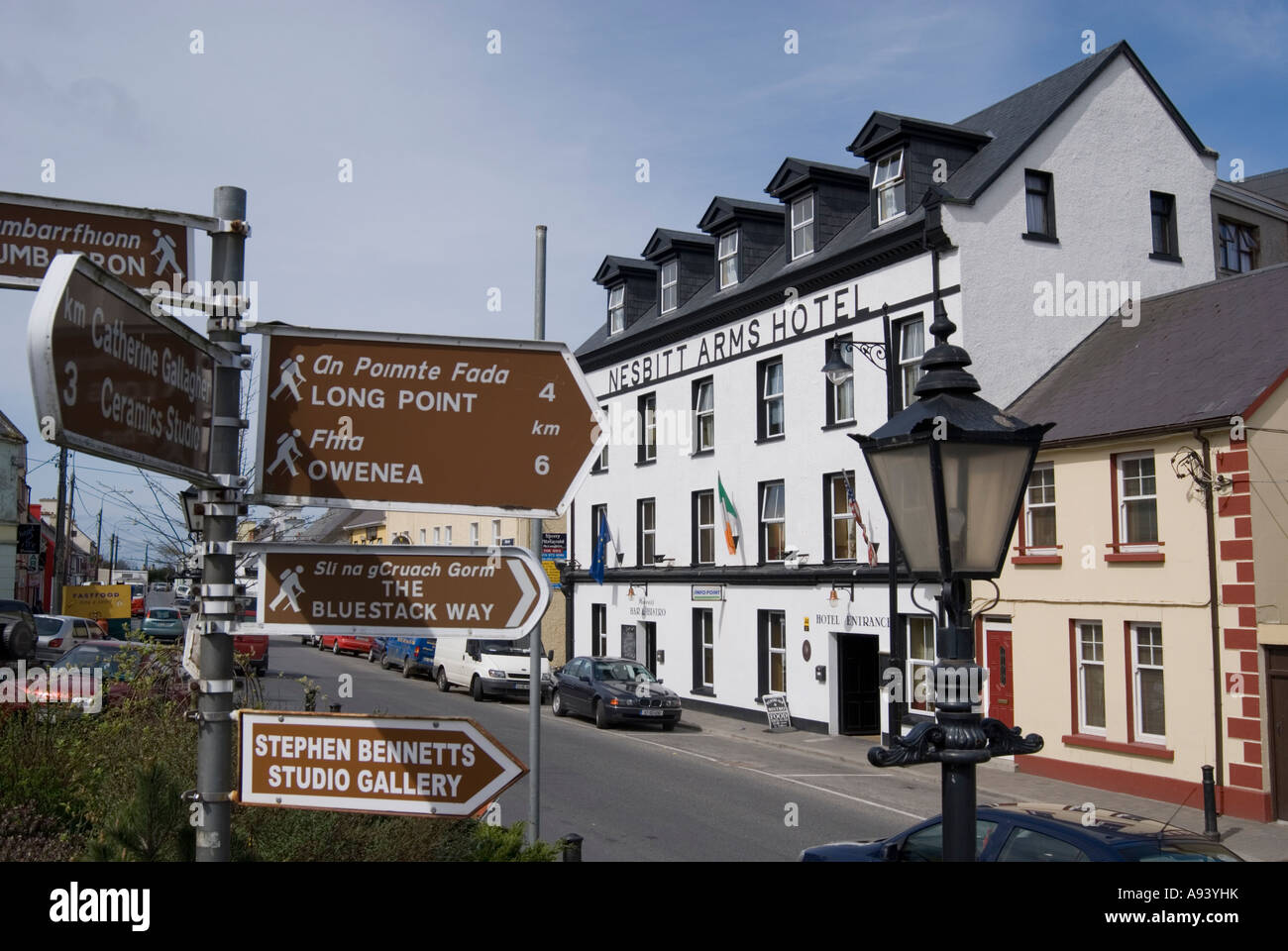 Ardara County Donegal Ireland Main Street and the Nesbitt Arms Hotel
