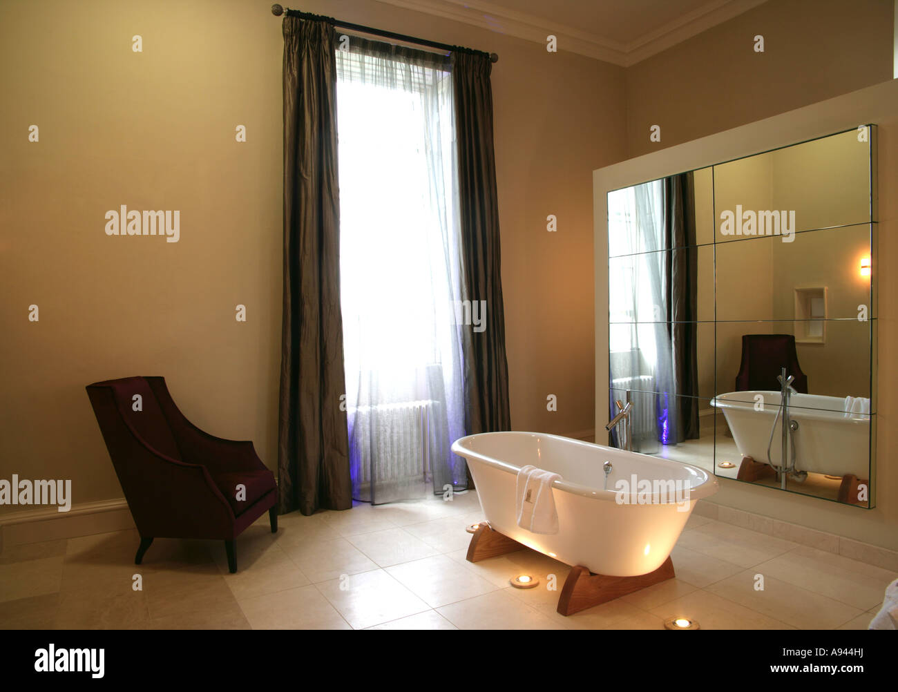 Bathroom in the Lady Emily Suite Carton House Hotel Co Kildare Ireland