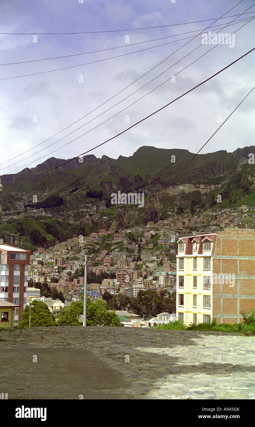 View above La Paz Bolivia Stock Photo - Alamy