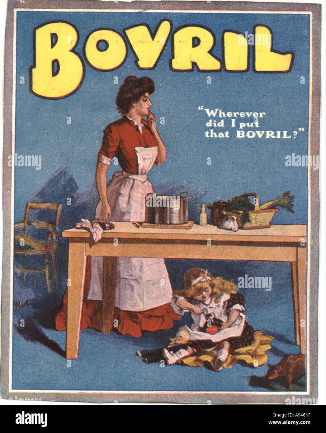 Bovril  advertising magazine insert circa 1905 Stock Photo