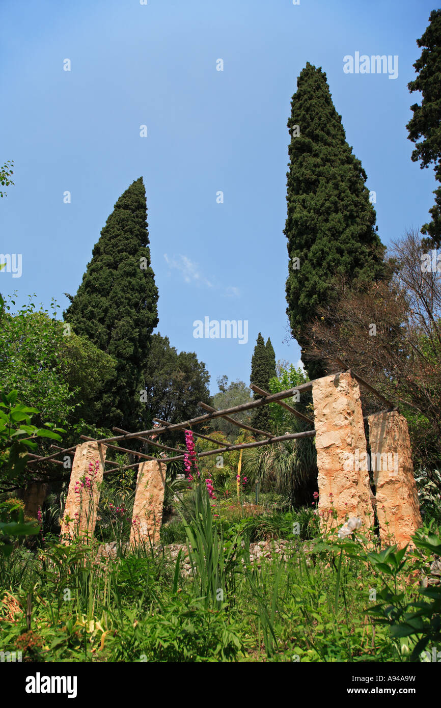 The Serre de la Madone Gardens at Menton Stock Photo Alamy