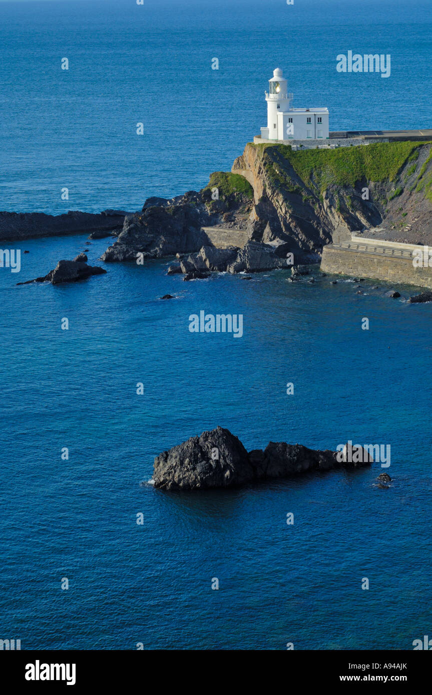 Hartland Point Lighthouse on the Hartland peninsula Heritage Coast in