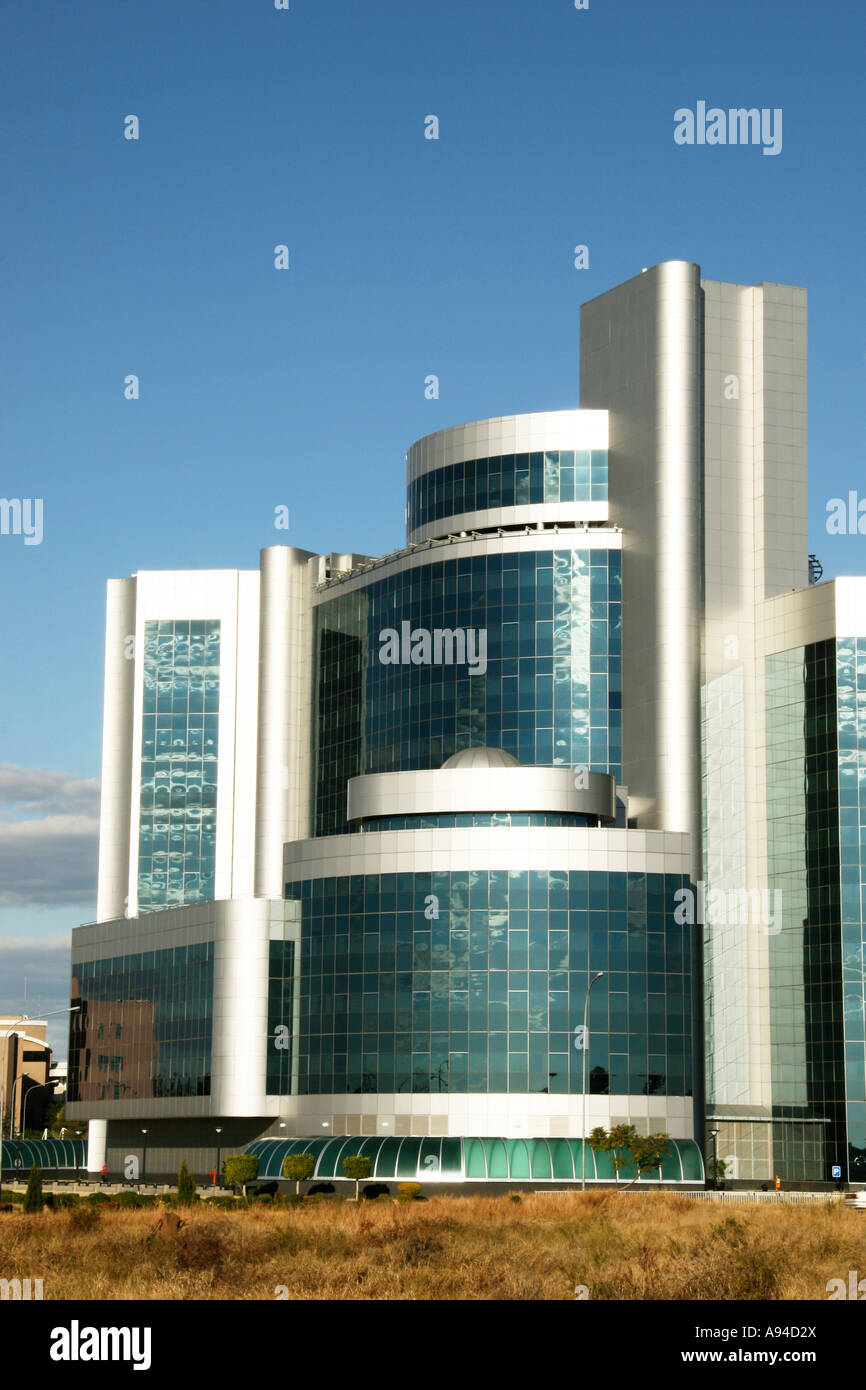 This new and impressive high rise building houses the department of taxes in Gaborone Botswana Stock Photo