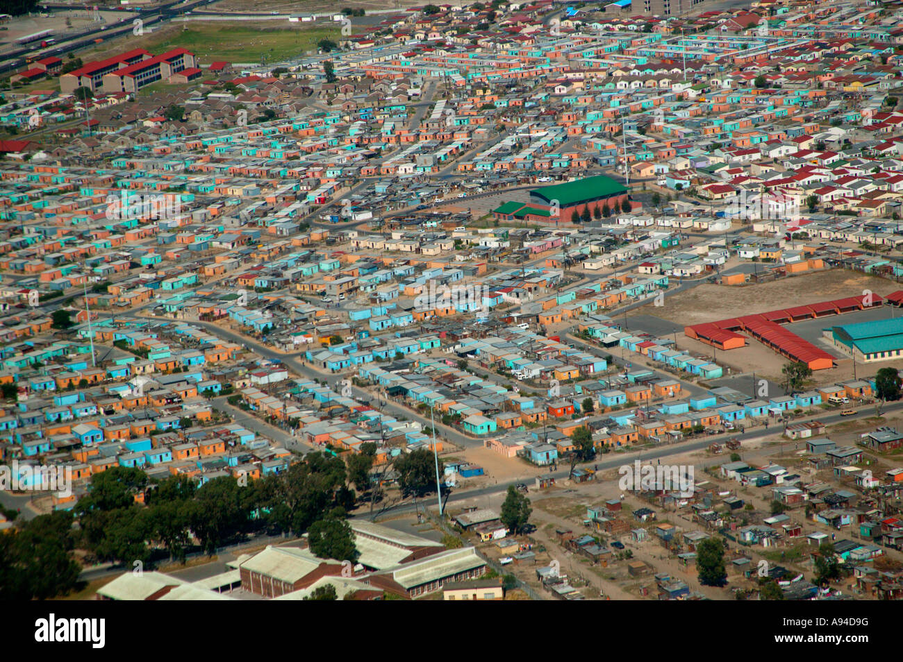 View of low cost housing close to Cape Town airport Cape Town Western