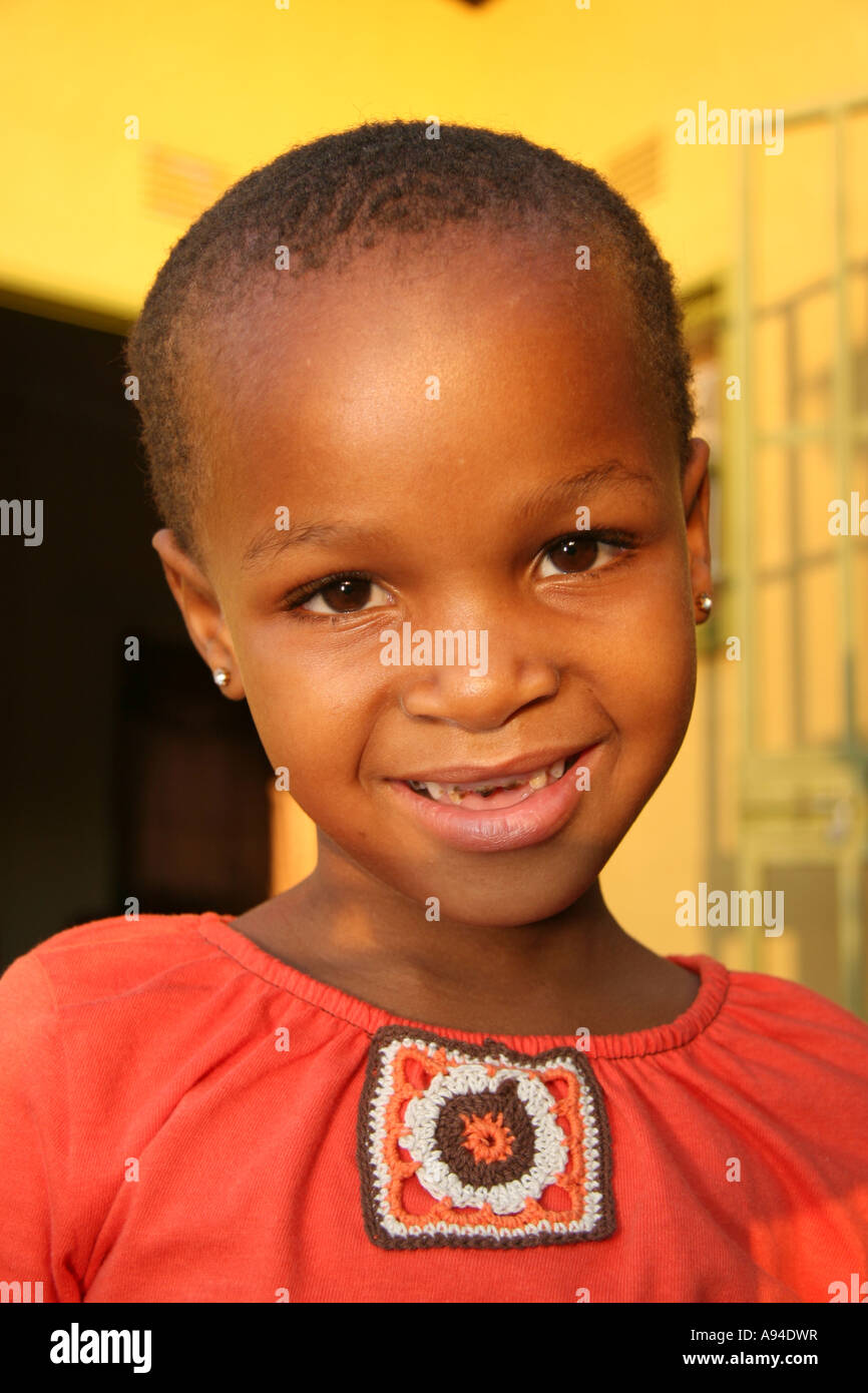 Portrait of a young Motswana girl Gaborone Botswana Stock Photo Alamy