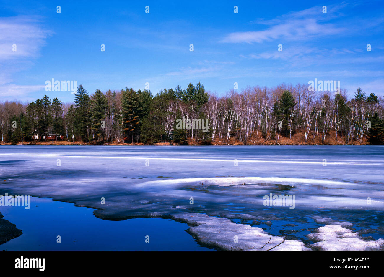 Lake Danford Quebec Canada Stock Photo Alamy