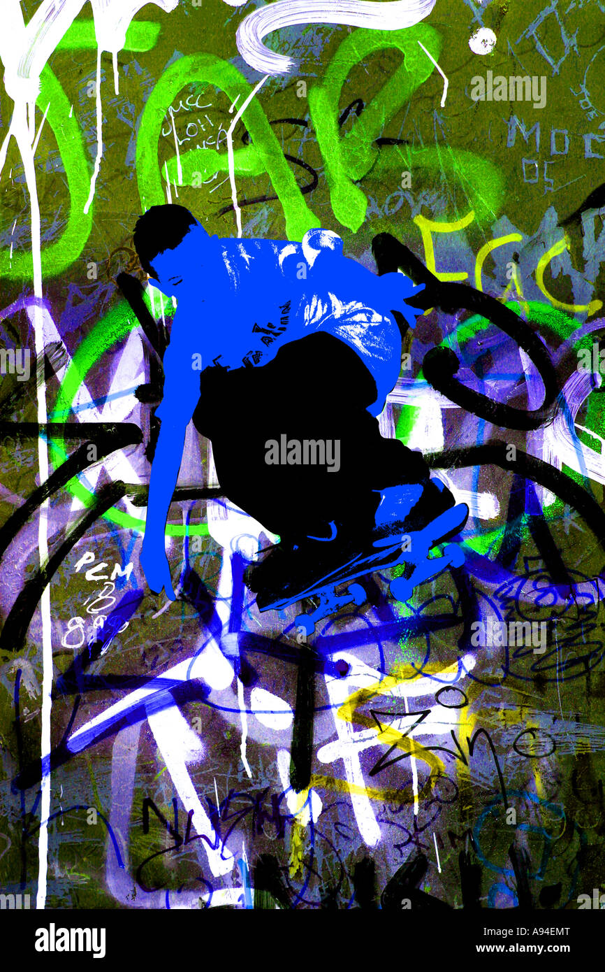 graffiti is street art spray Stock Photo - Alamy