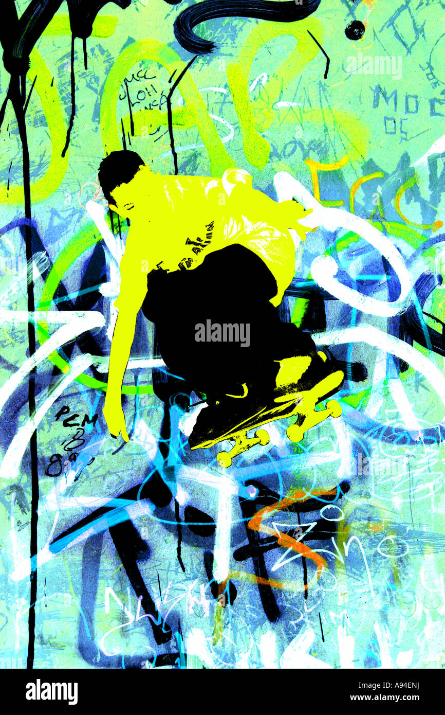 graffiti is street art spray Stock Photo - Alamy