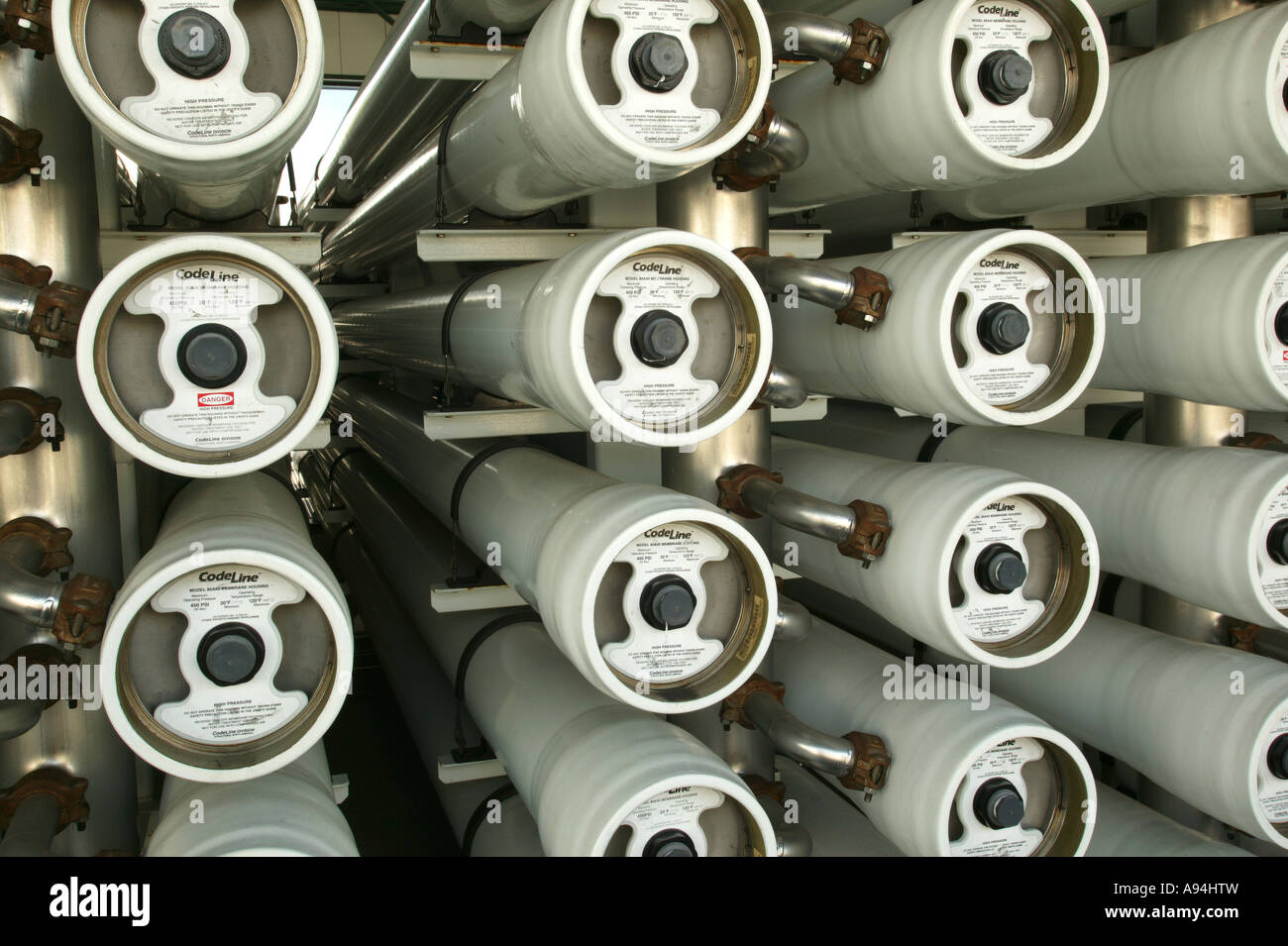 Reverse osmosis membrane units, California Stock Photo